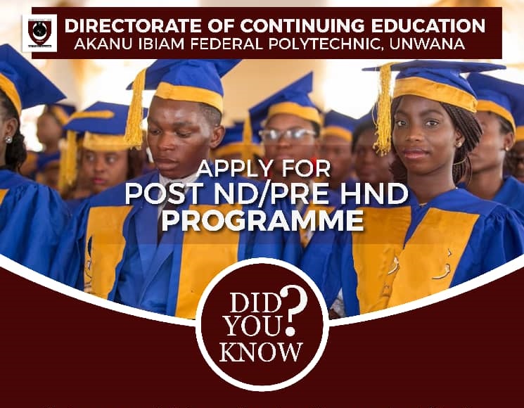 APPLY FOR POST ND/PRE HND PROGRAMME